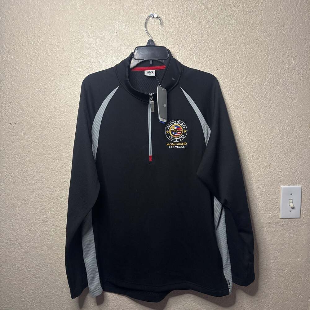 Manny Pacquiao Miguel Cotto Boxing Event quarter zip pullover size XL
